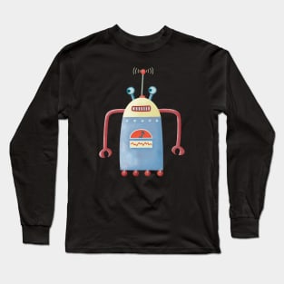 Retro Robot Long Sleeve T-Shirt